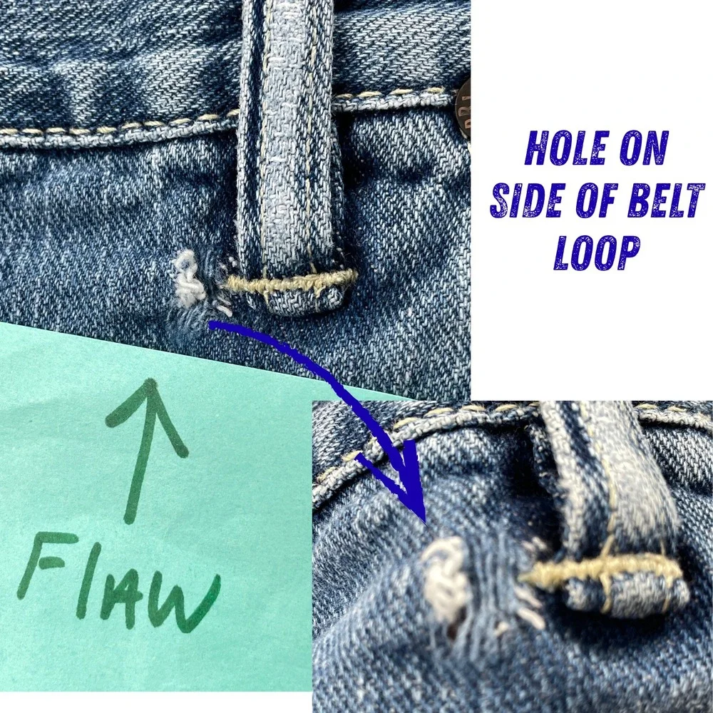 Polo Ralph Lauren 867 Classic Fit Mens 50x30‎ Jeans Medium Wash Denim *Flaw